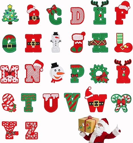 Miniatura 10 de 52 parches de letras de felpilla para planchar, 2 juegos de parches bordados del alfabeto A-Z para sombreros, camisas, bolsas de jeans, calcomanías