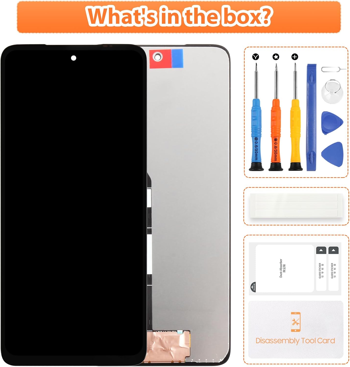 LCD for Motorola Moto G Play 2026 Screen Replacement for Moto G Play 2026 LCD Screen XT2615-1,XT2615-2,XT2615 Touch Display Digitizer Assembly Repair Parts(Black No Frame)