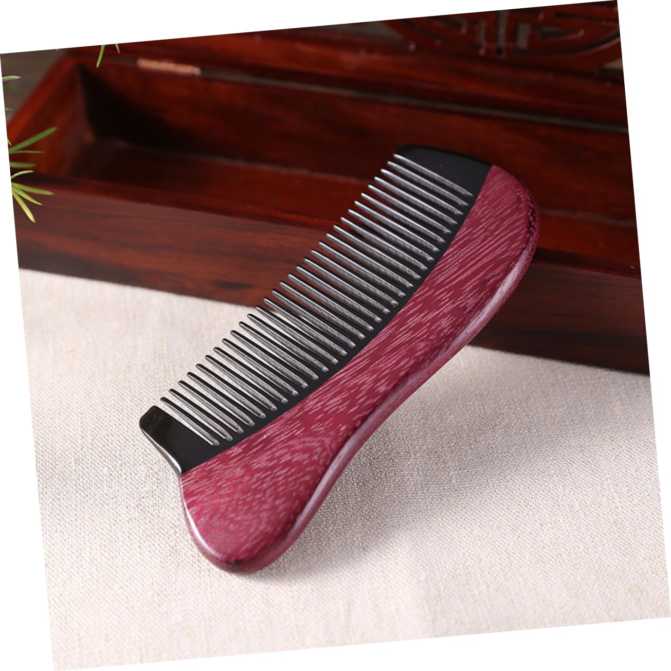 Peines para el cabello, 1 peine de masaje, peine de cabello natural, peine para cabello fino, tabla de masaje corporal de cuerno, peine sin enganches, peines de calidad, peine para alisar el cabe