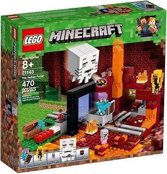 LEGO Minecraft The Nether Portal 21143 Building Kit 470 Pieces