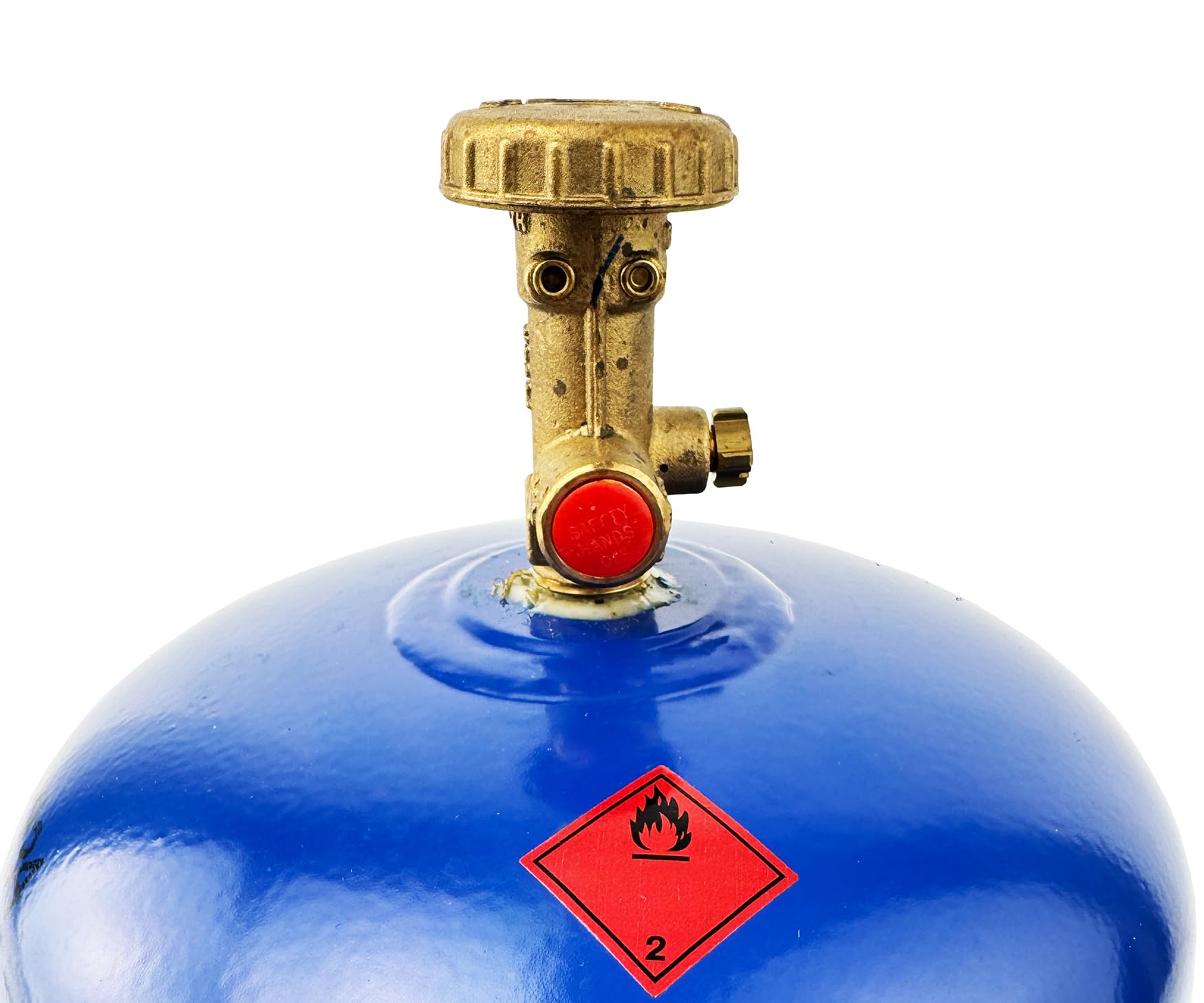 GARDINGER leere befüllbare 2,5 kg Propangasflasche mit Sicherheitsventil (Alternative zur GAZ R907)