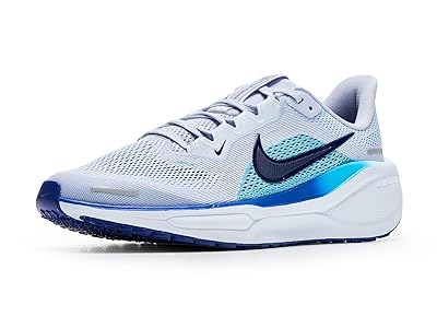 Nike Kids Pegasus 41 (Little Kid/Big Kid) Kids Shoes Ghost/Blue Void/Football Grey/Deep Night : 4 Big Kid M, Synthetic