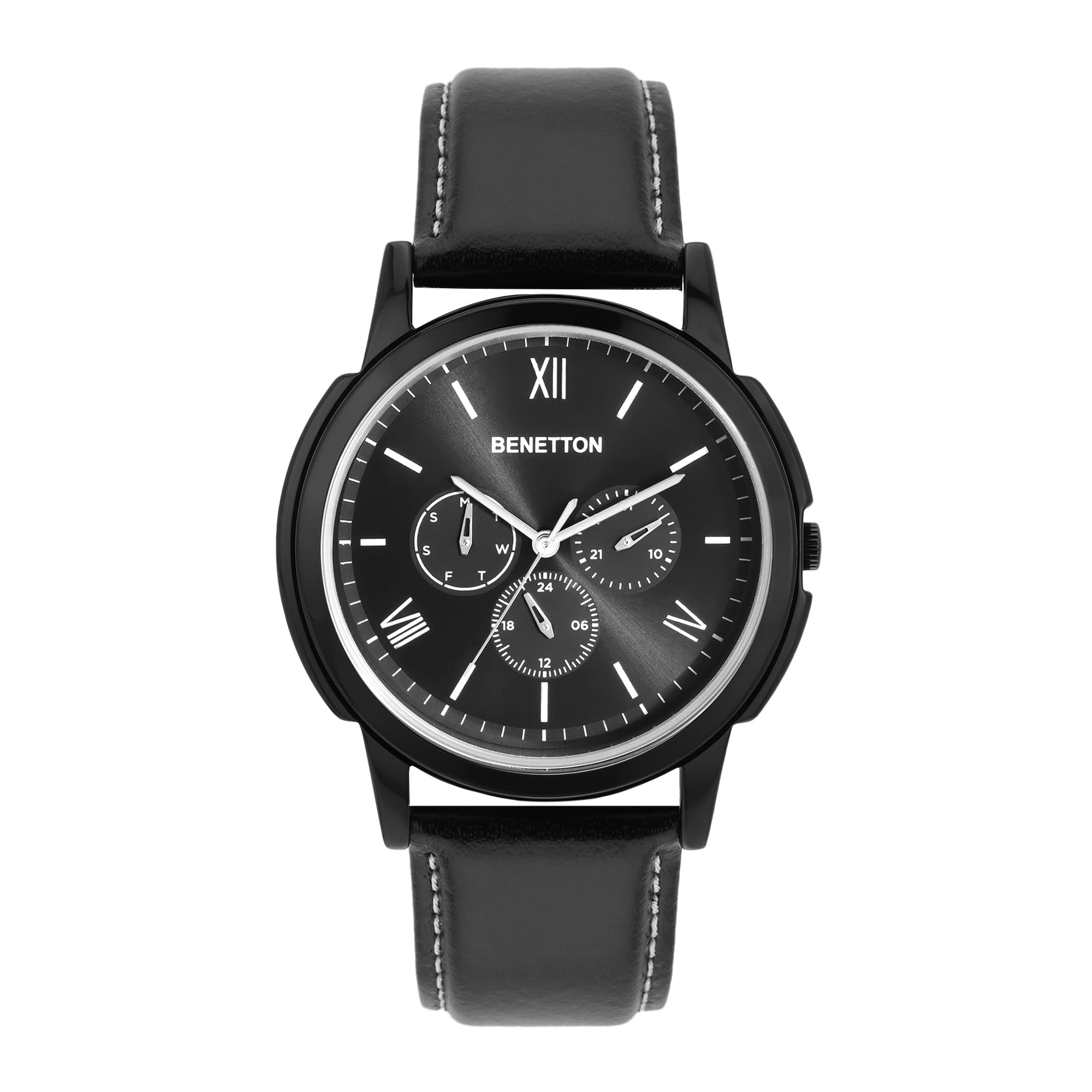 UNITED COLORS OF BENETTON Men Black Round Brass Dial Analogue Watch- UWUCG0803 (B0CP88JYR3) Amazon Price History, Amazon Price Tracker