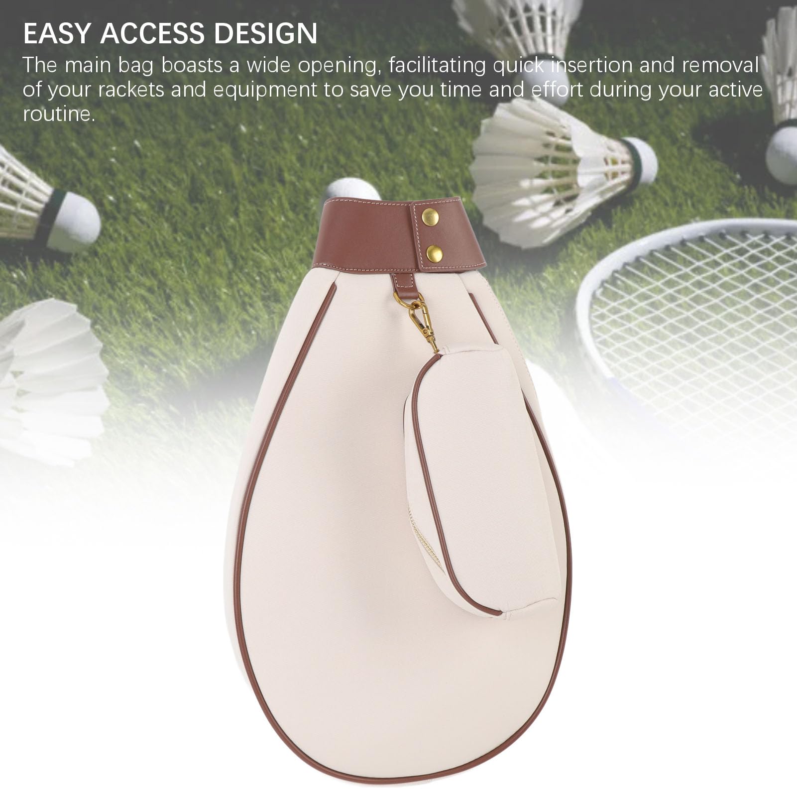 Tennis torba na ramię, unisex tenisowa torba na ramię, o dużej pojemności, stylowy i profesjonalny plecak tenisowy na rakietę do badmintona.