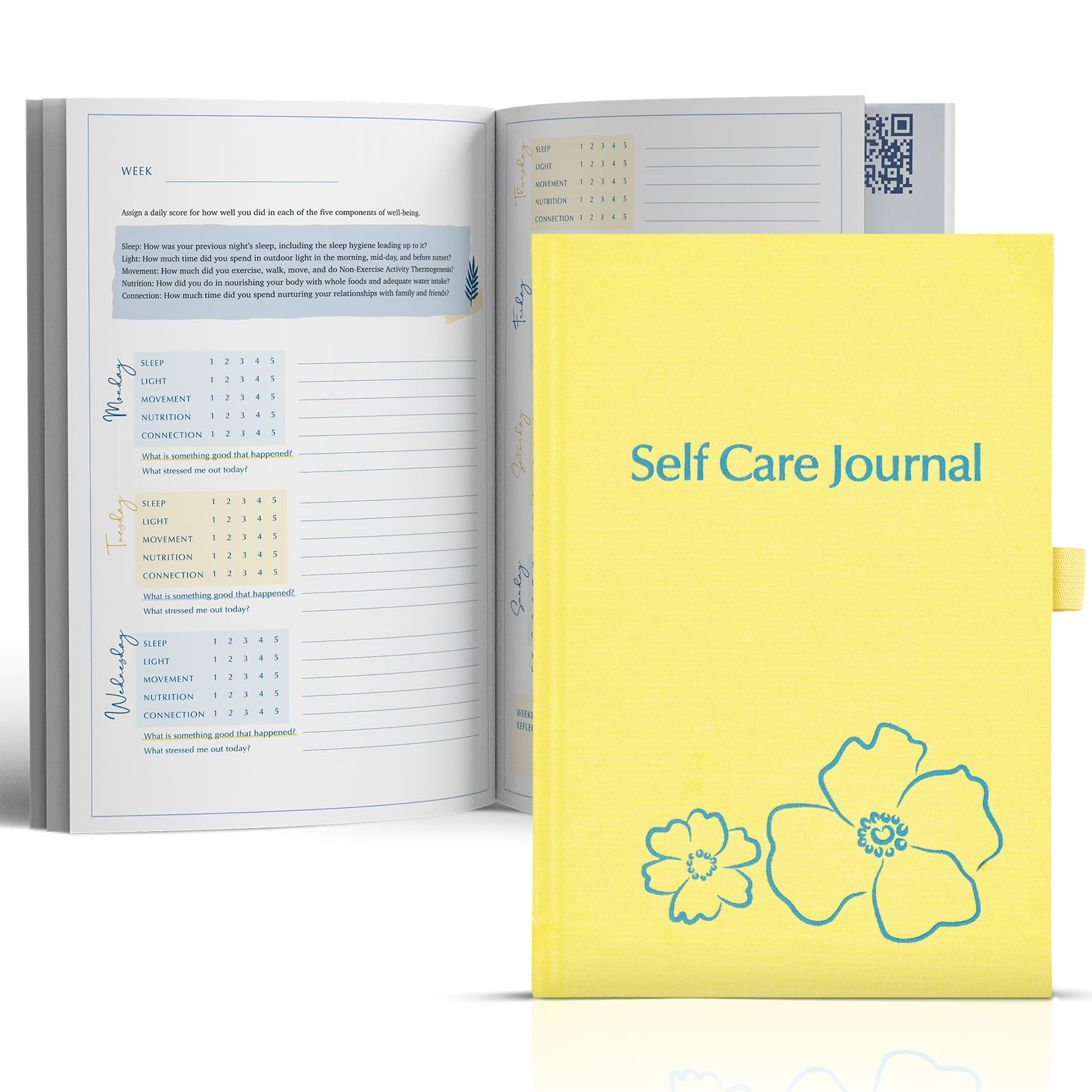 Self Care Journal for Women | 12 Guided Months of Self-Love with Daily Prompts for Better Mental Health and Gratitude | Anxiety Relief Gift |