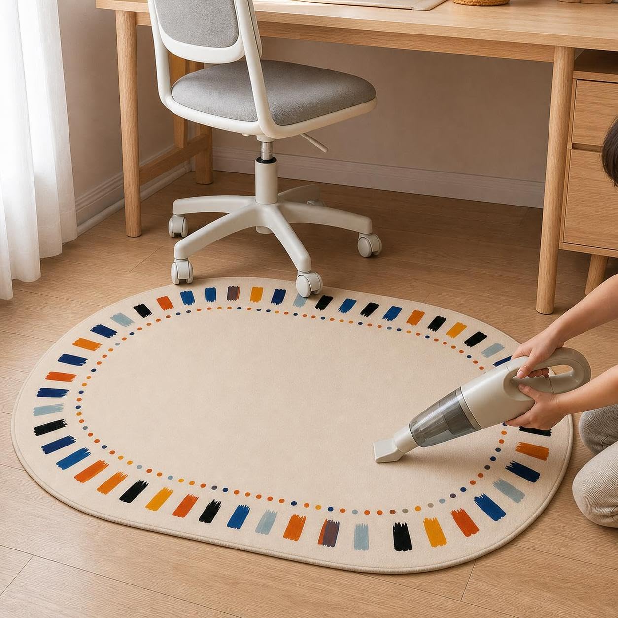 Tappeto Protettivo Sedia Gaming Animato, Antiscivolo per Pavimenti, per interni, Fondo in cotone siliconico addensato, 120 * 90cm