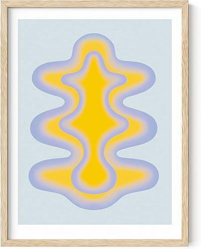 Vista 272 de HAUS AND HUES Evil Eye Decor - Navy Blue Wall Art, Evil Eye Wall Decor, Mykonos Artwork, Evil Eyes Print, Big Eyes Painting Print, Evil Eye Poster