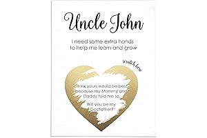 Godfather Proposal Scratch Off Card: 'Will You Be My Godfather?'