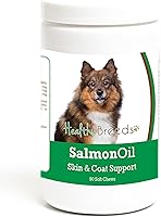 Vista 424 de Healthy Breeds Golden Retriever - Aceite de salmón masticable suave, 90