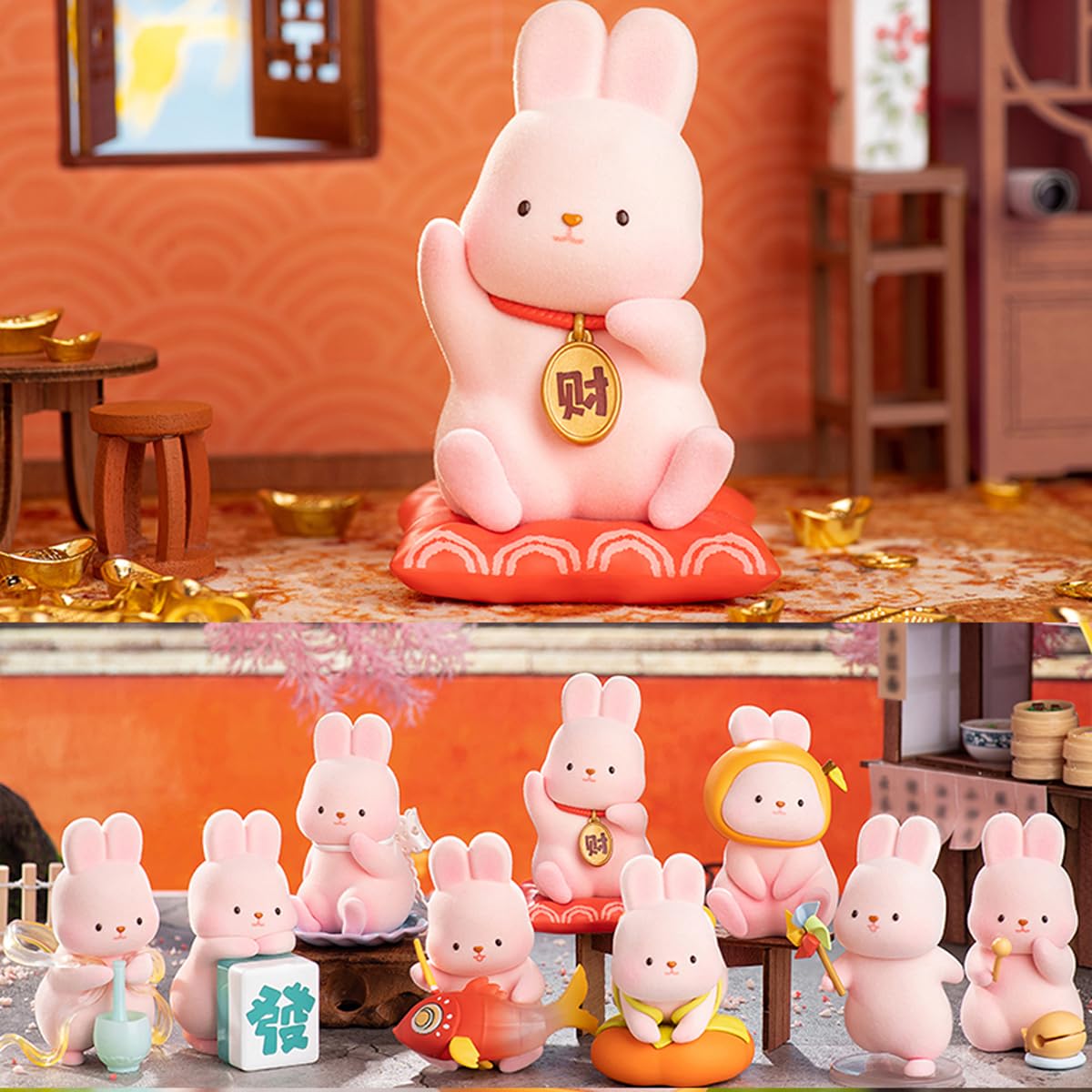 Amazon.com: MOMO Bunny Wish Series Blind Box Action Figures