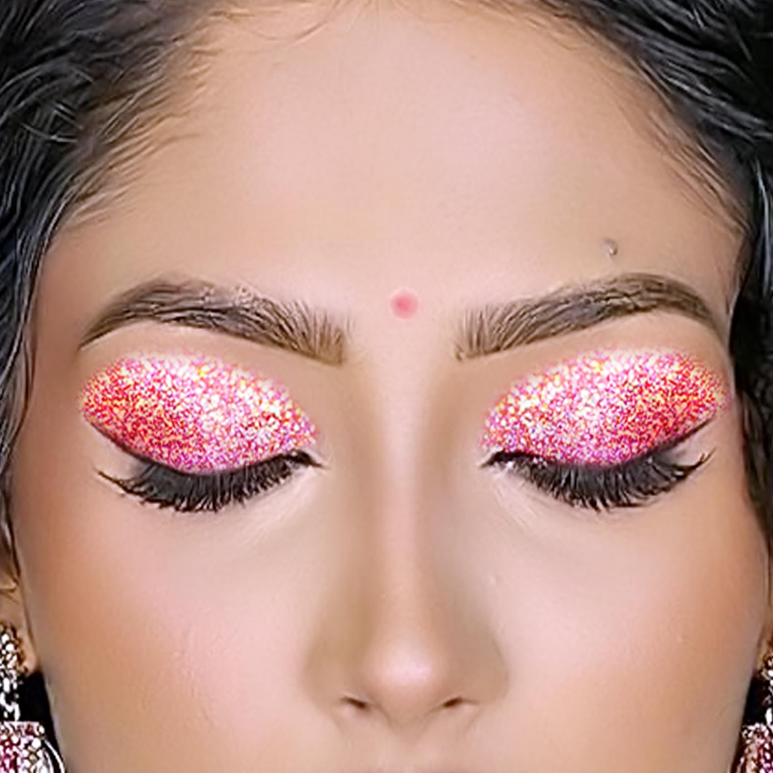 Eye Shadow Glitter Tattoo Sticker For Women Girls & Female Waterproof, Temporary Tattoo Sparkly Glittery Eyes Fashion Accessories Makeup Stickers (SFYZ-029)-image-9