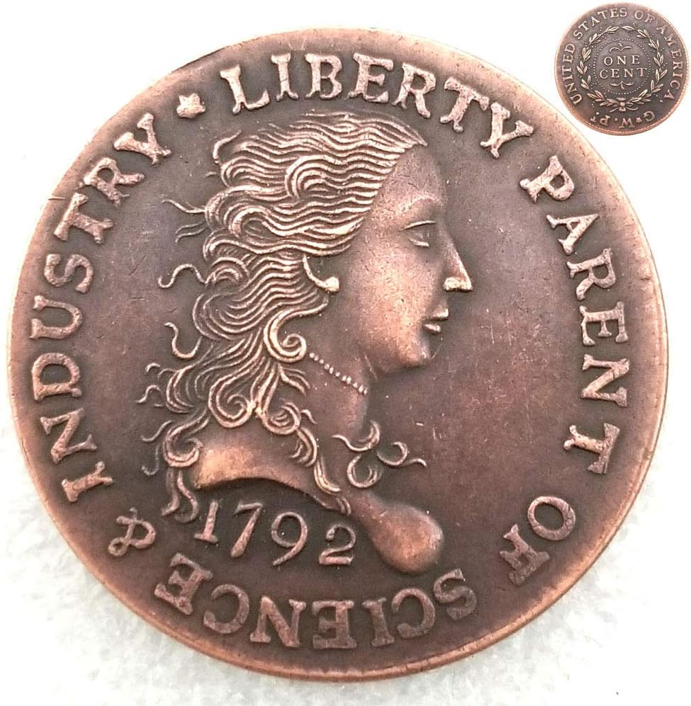 Rare 1792 Best Morgan Coin One-CENT Old Coin- Old American Coin - Commemorative Old Coins- Funny US Hobo Nickel Morgan Dollar Coin Future experience