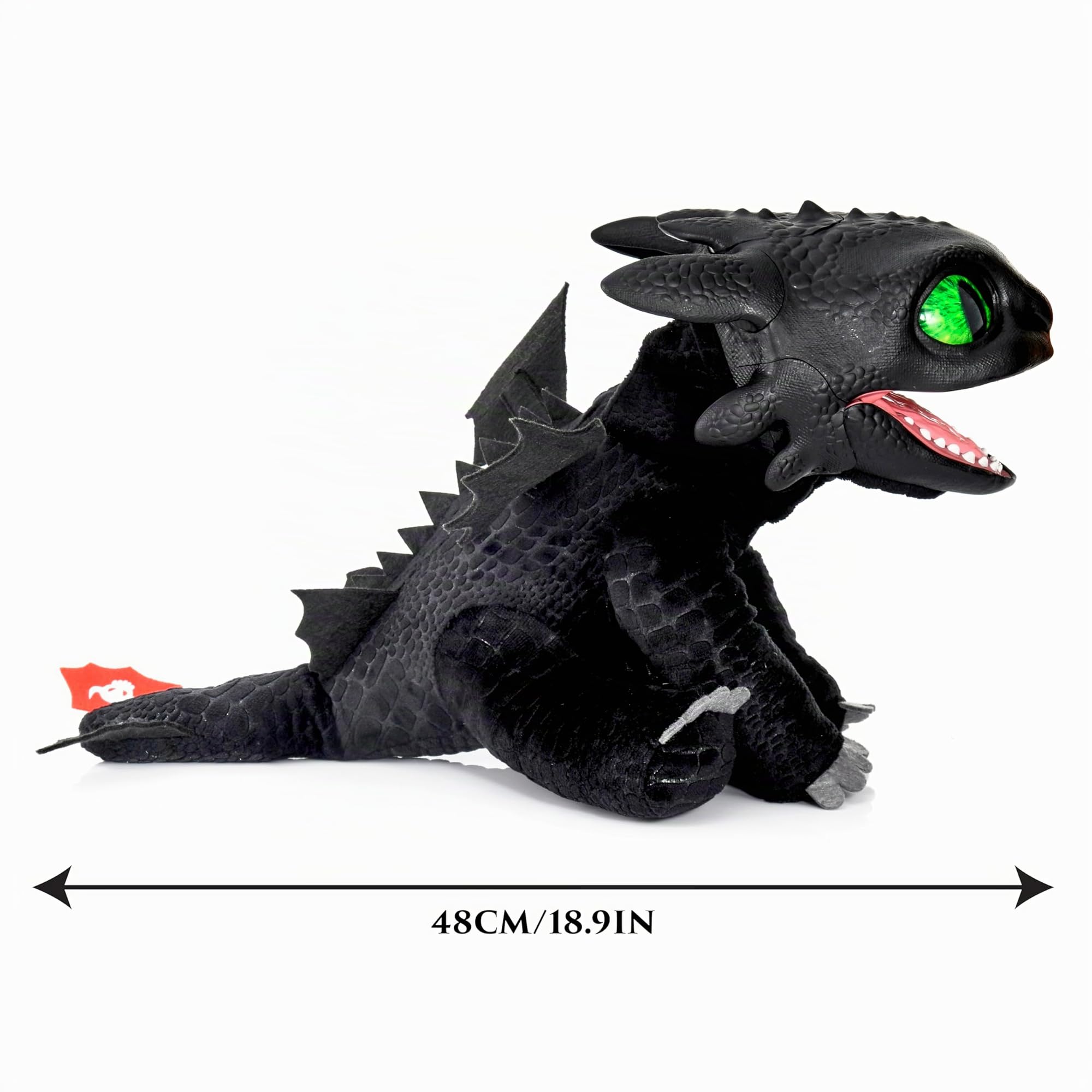 Wow! Stuff HTTYD Toothless Puppetronic von RealFX, Amazing Animatronic Ohnezahn mit 1. Edition-Zertifizierung, Sieht echt aus, fühlt Sich an und klingt echt. Über 50 Action- und Sound-Kombinationen