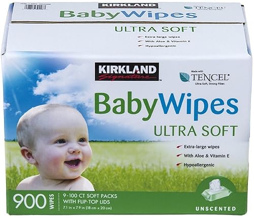Kirkland Toallitas para bebé Signature wBMfyk, 13.8 libras, (2 cajas de 900 toallitas)