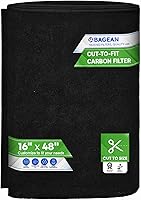 Vista 1 de Cut to Fit Activated Carbon Filter Sheet 16” x 48” - Activated Carbon Air Filter for Air Purifiers Window AC Air Vent And More - Charcoal Filters