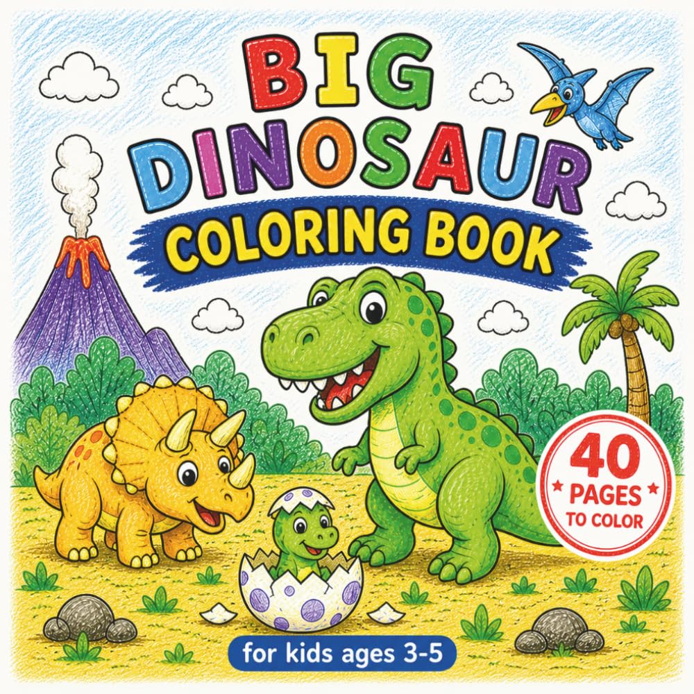Big Dinosaur Coloring Book