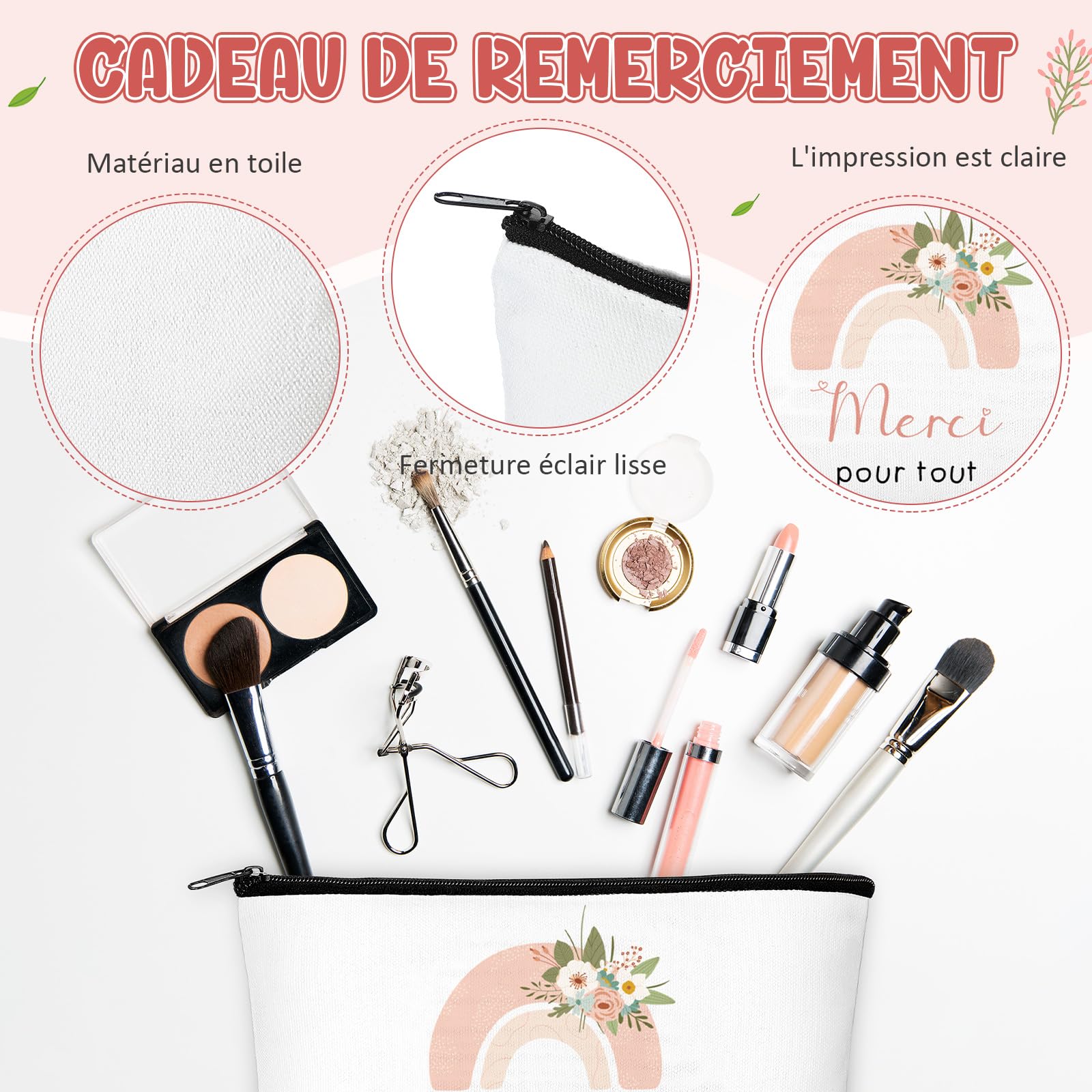 Cadeau Pour Grand-Mère - Sac En Coton, Porte-clés, Pendentif Bois, Stylo, Enveloppe - Kit Remerciement Original