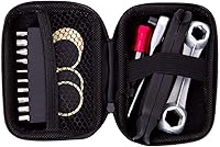 Vista 2 de YBEKI Bike Repair Tool Kit Set - Bicycle Multi-Tool Kit with Ratchet Reversible Tool & 10 Tool bits, Bone Wrench, Bike Portable Tool Bag. 6 Month