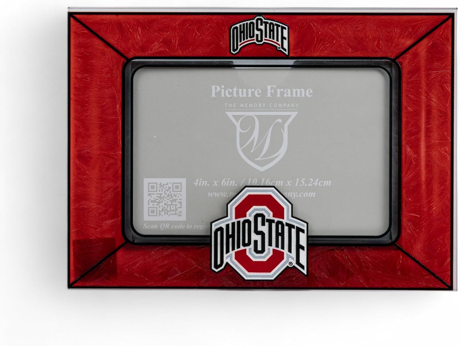 The Memory Company Officially Licensed NCAA Art Glass Picture Frame - Professional Sports Memorabilia Display - Licensed Team Logo Home Office Decor, 4x6 Photo Display