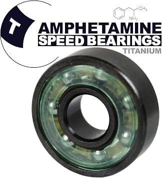 Amphetamine 8 x 22 x 7 mm Titanium Bearings Balls Skate Bearing 608