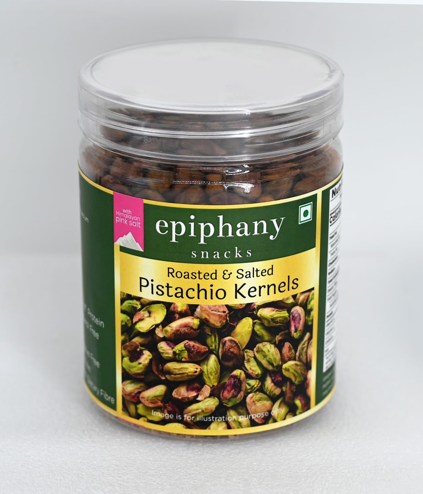 Epiphany Snacks Premium Californian Roasted & Salted Pistachios Kernels | Pista Dry Fruit, Without Shell Nuts Super Crunchy & Delicious Healthy Snack | Vitamins & Minerals Rich (300gm) (B0D6NG8JKS) Amazon Price History, Amazon Price Tracker