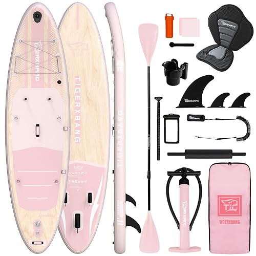 TIGERXBANG Inflatable Stand Up Paddle Board with