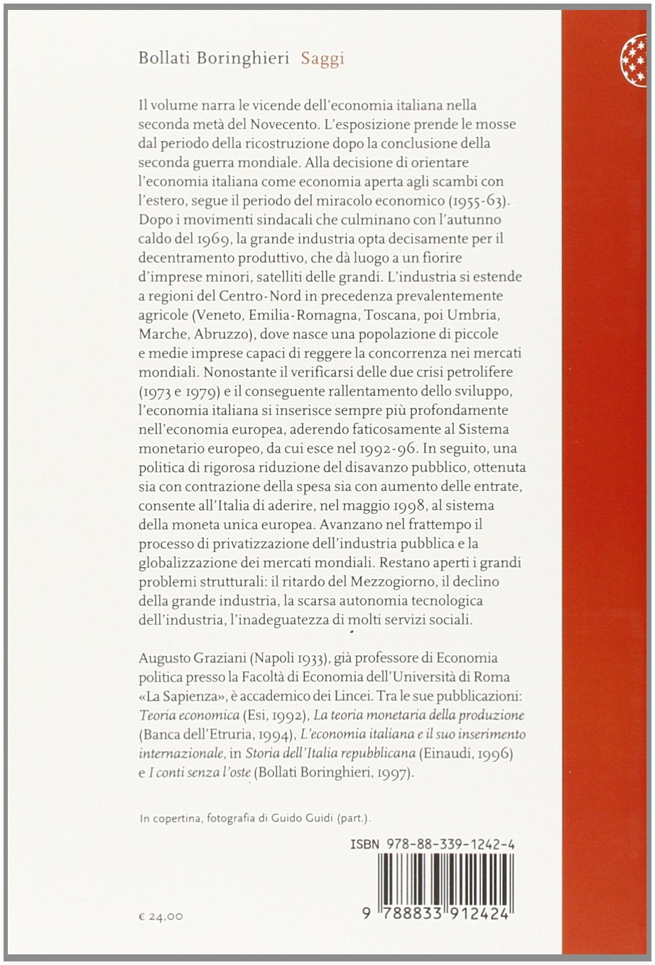 Lo sviluppo dell'economia italiana. Dalla ricostruzione alla moneta europea