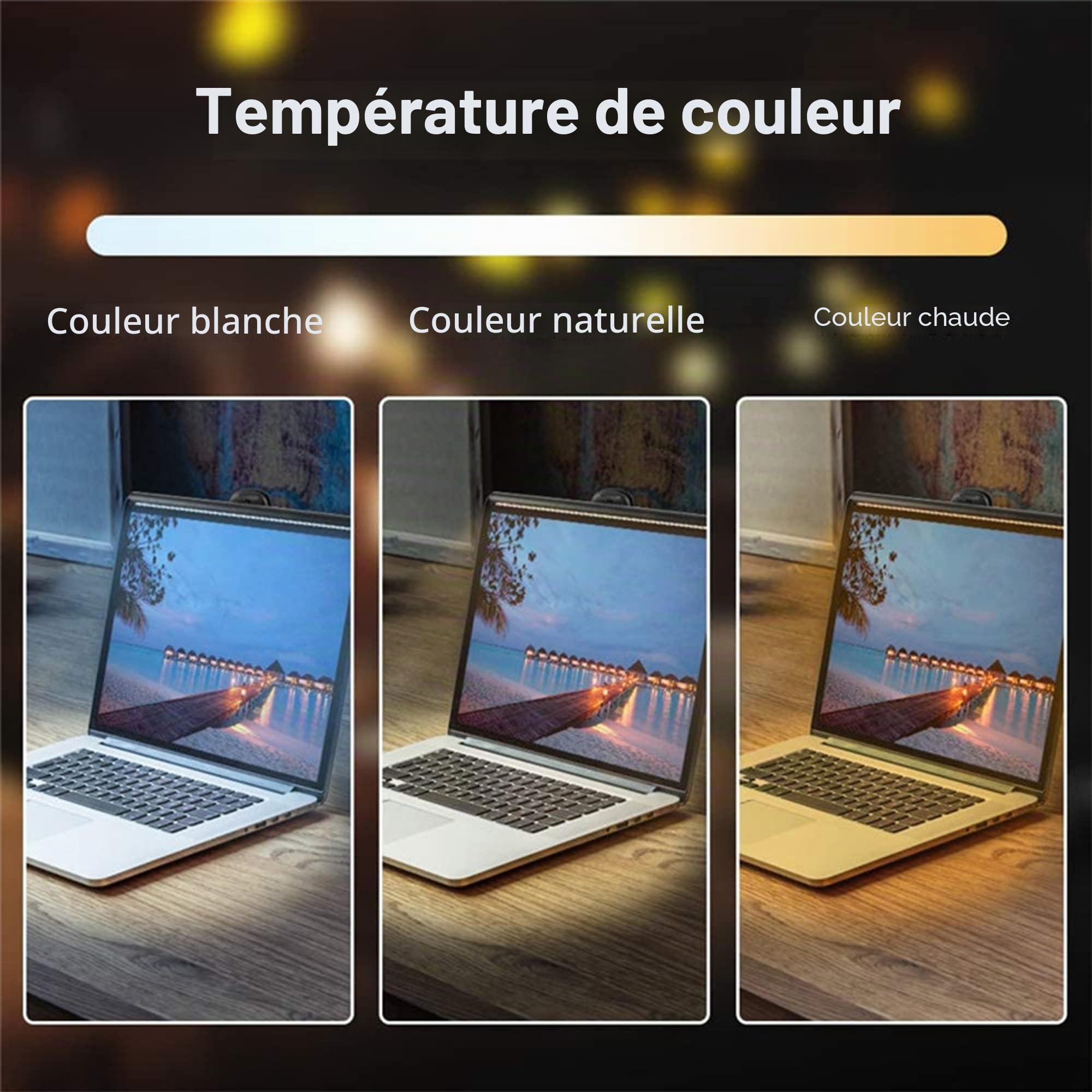 Arespark Ordinateur Moniteur Light, USB Lampe de Écran Ordianteur, LED Lampe de Bureau Lecture, 3 Modes d'éclairage Réglables et 10 niveaux de luminosité (26cm)