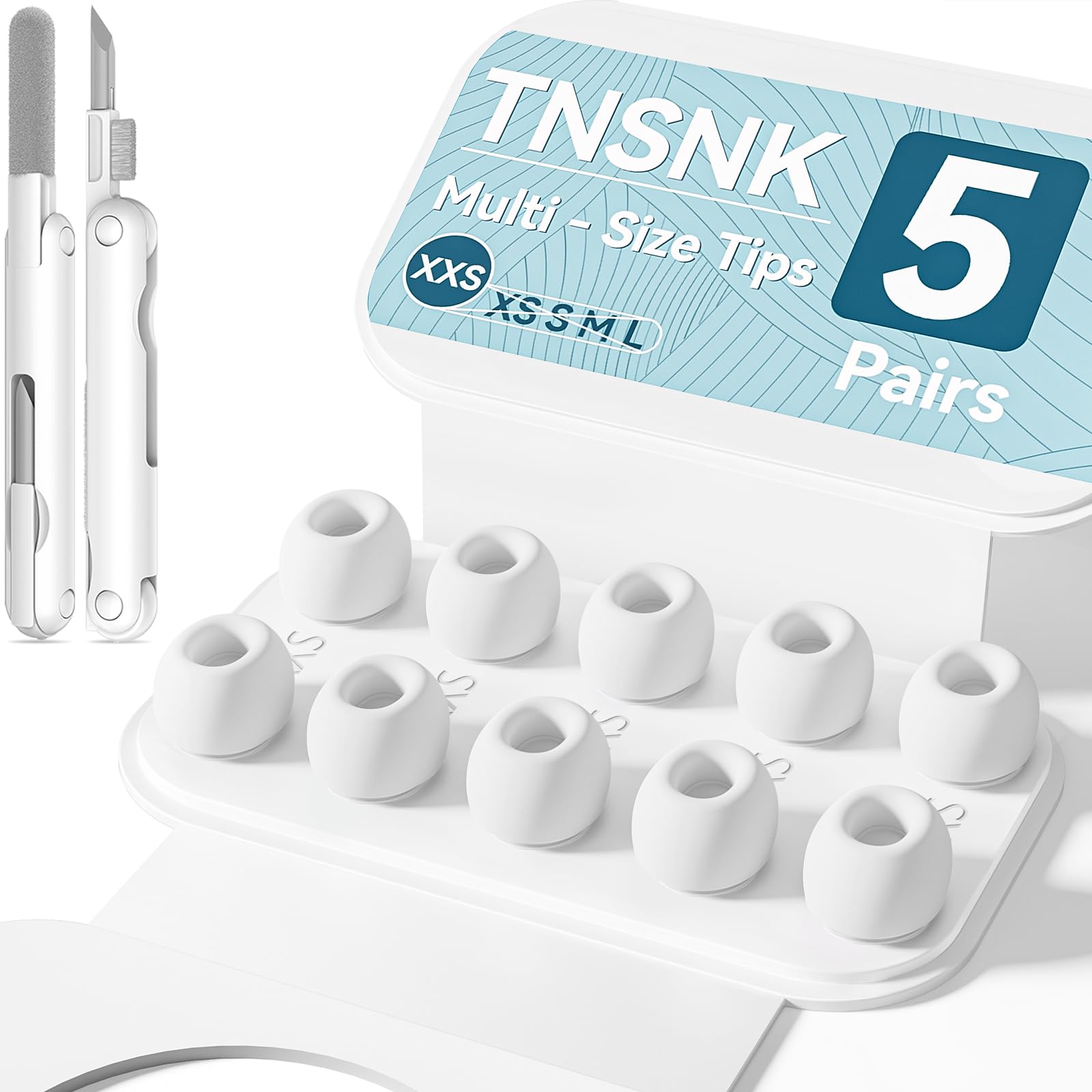TNSNK für AirPods 4 Hülle (2024), Silikon Stoßfeste Schutzhü