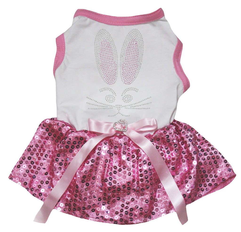 Robe pour chien en coton anti-frottement avec jupe pailletée
