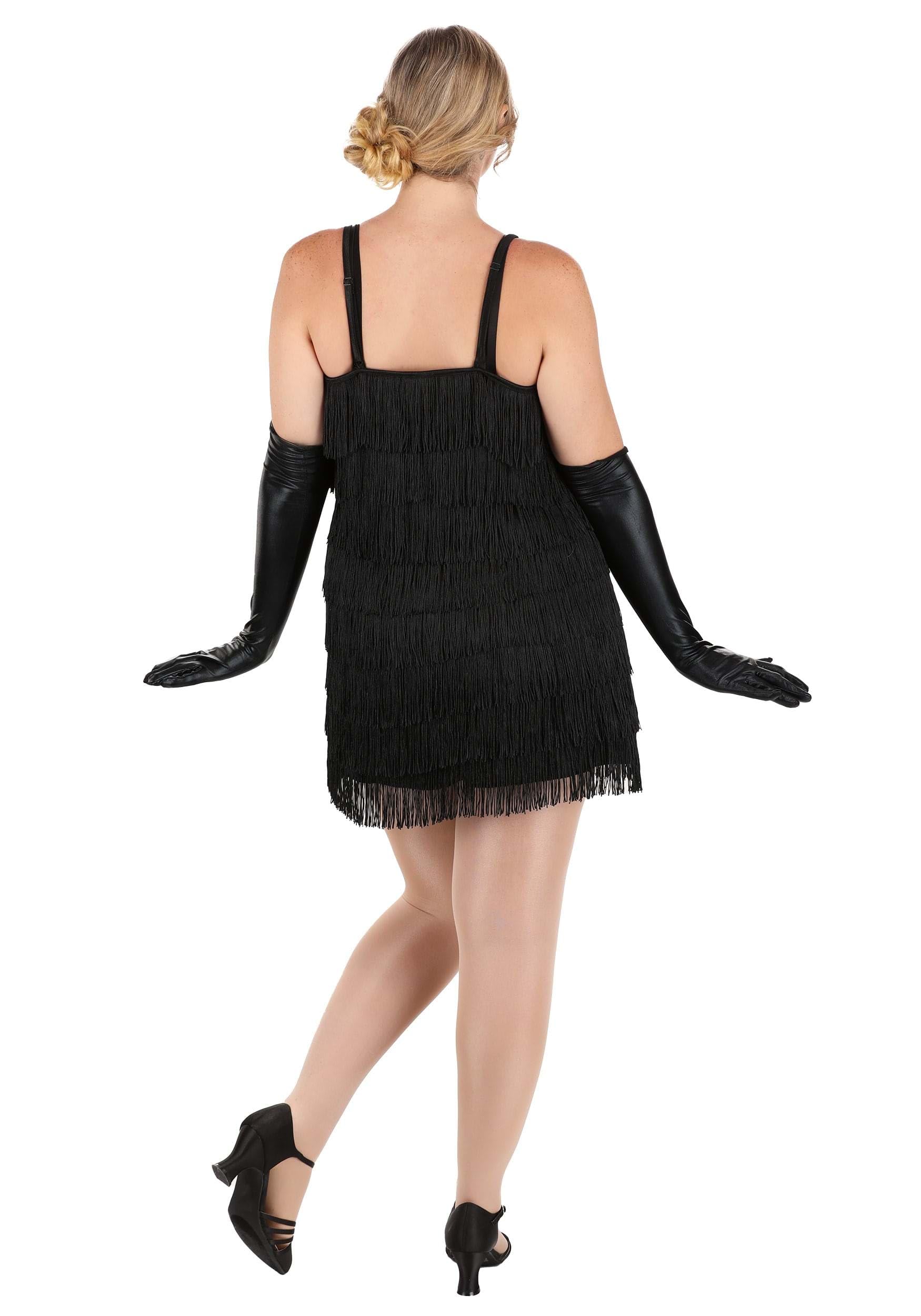 Dreamgirl 8912 Flapper Dress Costume, Large, Black - Image 2