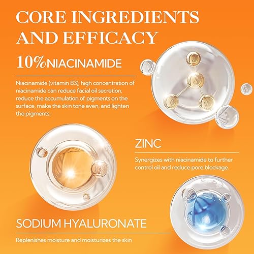 Miniatura 7 de LANBENA Revolucionario suero de vitamina C para cara, suero iluminador de Fcae con niacinamida, esencia iluminadora antienvejecimiento para pieles