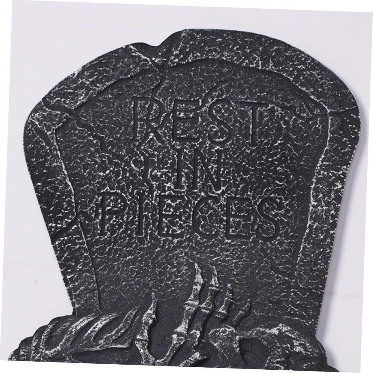 POPETPOP Halloween Skull Tombstone Prop Simulation Graveyard Decor for Haunted House Atmosphere for Halloween Horror Scene Layout and Trick Treaters Fright