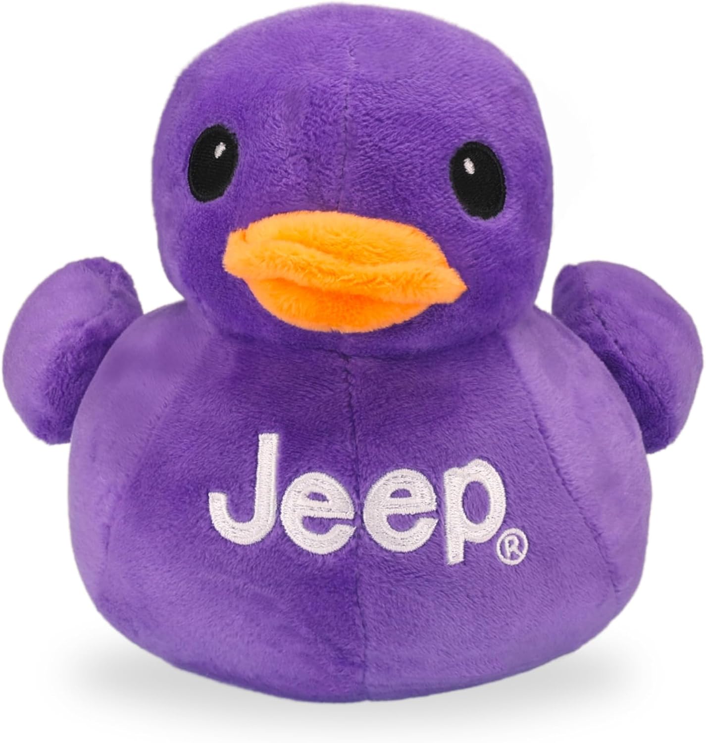 Jeep Text Logo Stuffed Animal Plush Duck Orange -Perfect Enthusiasts You've Been Ducked (Orange)