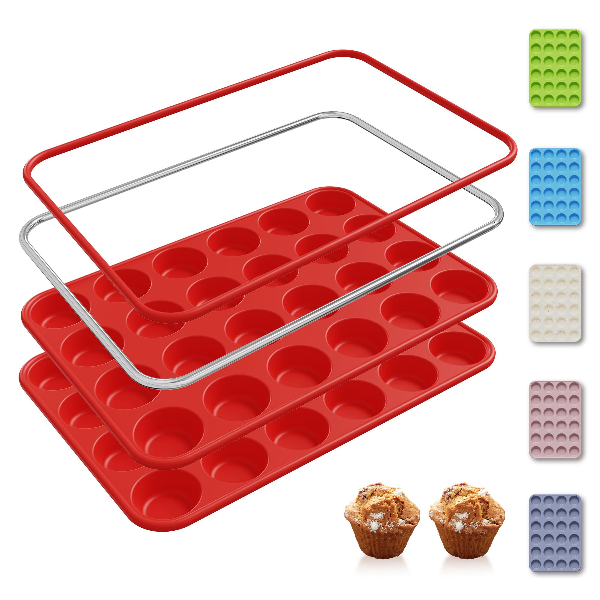 Socisen Silicone Muffin Pan