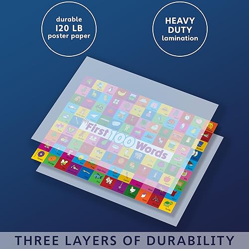 Miniatura 2 de Palace Learning Mis 100 primeras palabras laminadas póster (18 x 24 pulgadas)