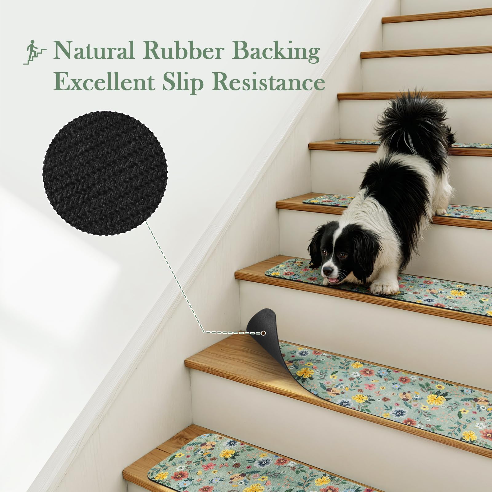 Stair Runner Carpet For Staircases Aazon.co: Tiveney Stair Treads Non Slip  15PCS 8\, image size:1600x1600