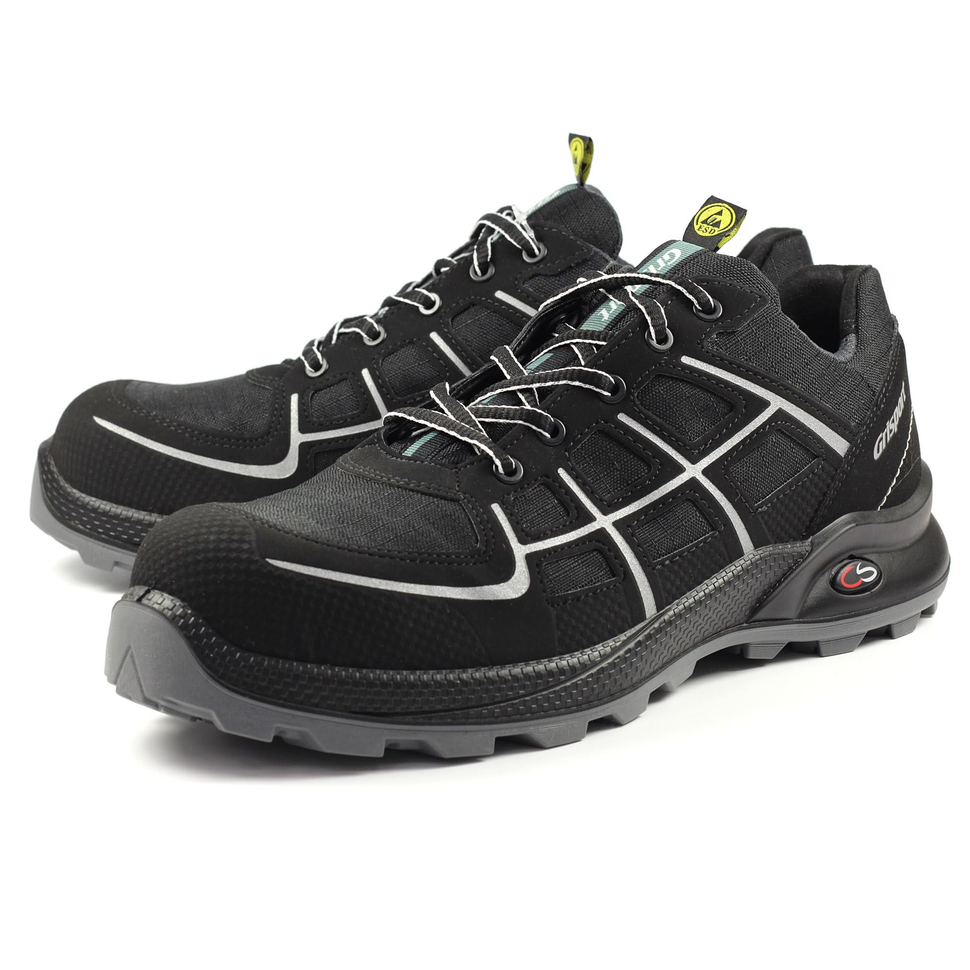 Grisport Męskie termiczne buty ochronne, czarny - czarny Black - 42 EU