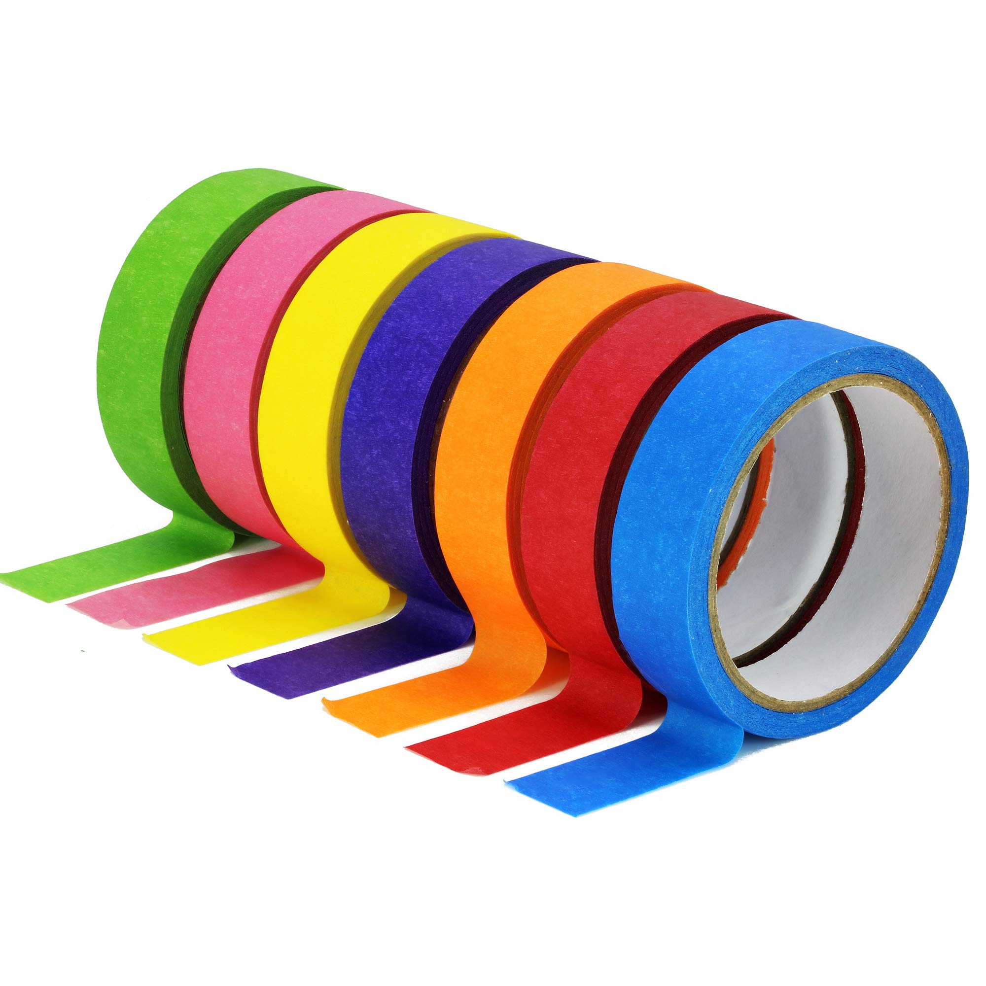 Buy TradeGear Colored Masking Tape 7 Pk 1 Inch x 15 Yards (45 Ft