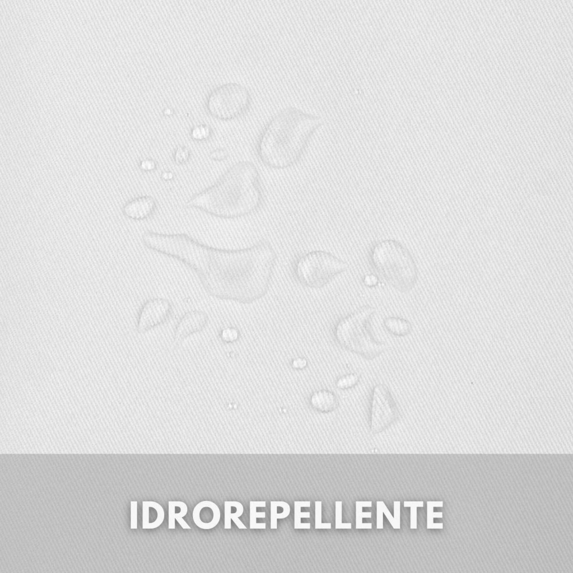 Morbidissimi – Tenda Gazebo Idrorepellente e Resistente, Tenda da Esterno 200x270 cm Per Gazebo, Dotata di Passanti Con Chiusura A Bottone, 100% Made in Italy - Bianco