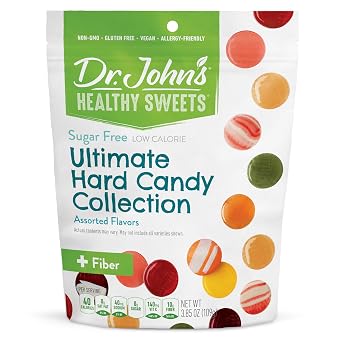 Dr. Johns Sugar Free Candy, Healthy Hard Candy with Zero Sugar, Low Calorie Snacks, Keto Friendly, Vegan, Gluten Free, Ultimate Collection, 24 Count, 3.85 OZ
