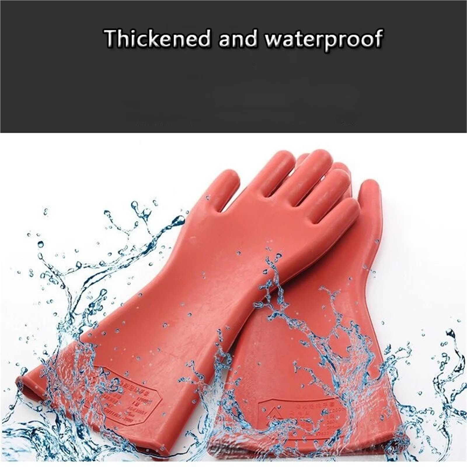 Generisch 12KV-Hochspannungs-Isolierhandschuhe | Sicherheitsschutzhandschuhe For Installateure Und Elektriker, Elektrische Wartung