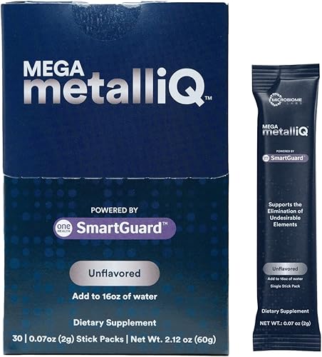 Microbiome Labs MegaMetalliQ - Bolsas de polvo - Suplemento de probióticos L-plantarum - Apoya la eliminación de elementos no deseados en el