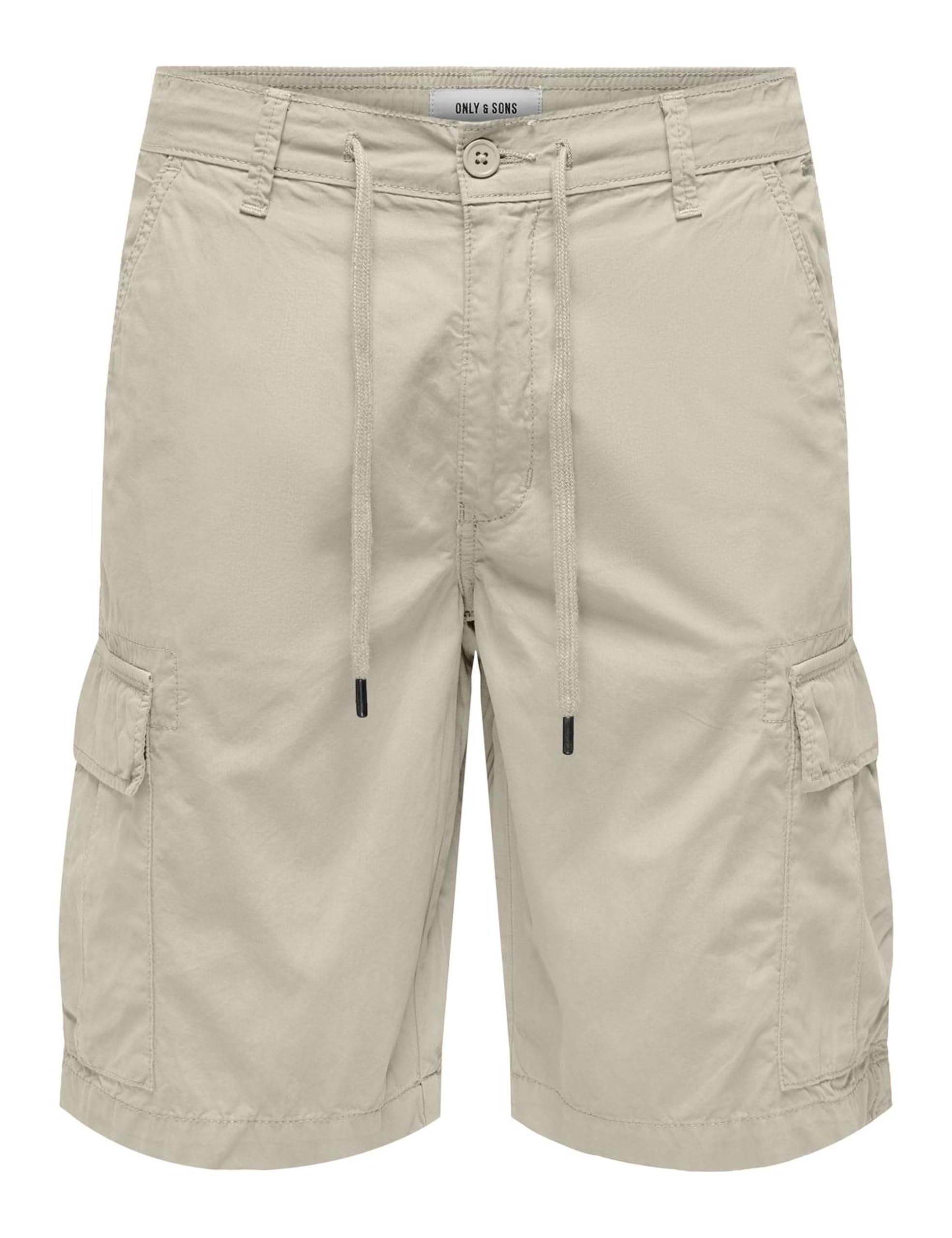 ONLY & SONS Men's Cargo Shorts, Moonstruck, L