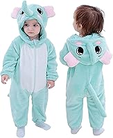 Vista 72 de TONWHAR - Mameluco con capucha, fantástico disfraz infantil de varios animales, como tigre o dinosaurio Multi