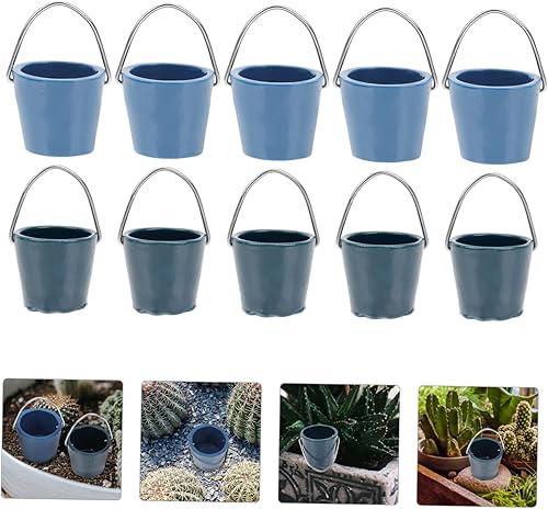 Miniatura 2 de ERINGOGO 10 Uds. Micro Paisaje Cubo Modelos Decoración Ornamento Cubo Miniatura Cubo de Cerveza Mini Cubo de Playa Cubo Encantador Cubo Estatua