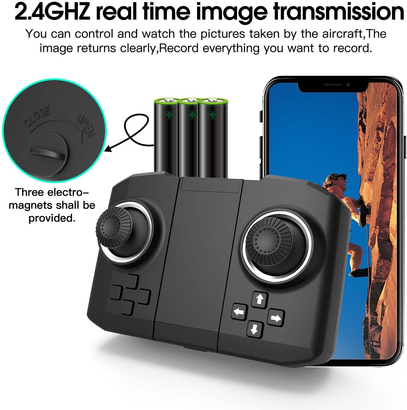 TizzyToy Drone with Camera 4K, Drones for adults, WiFi FPV RC Quadcopter with Gesture Control, 3D FlipFoldable Mini Drones Toys Gifts for Kids Beginners, Drone with LED Lights, Headless Mode,One Key Start Mode