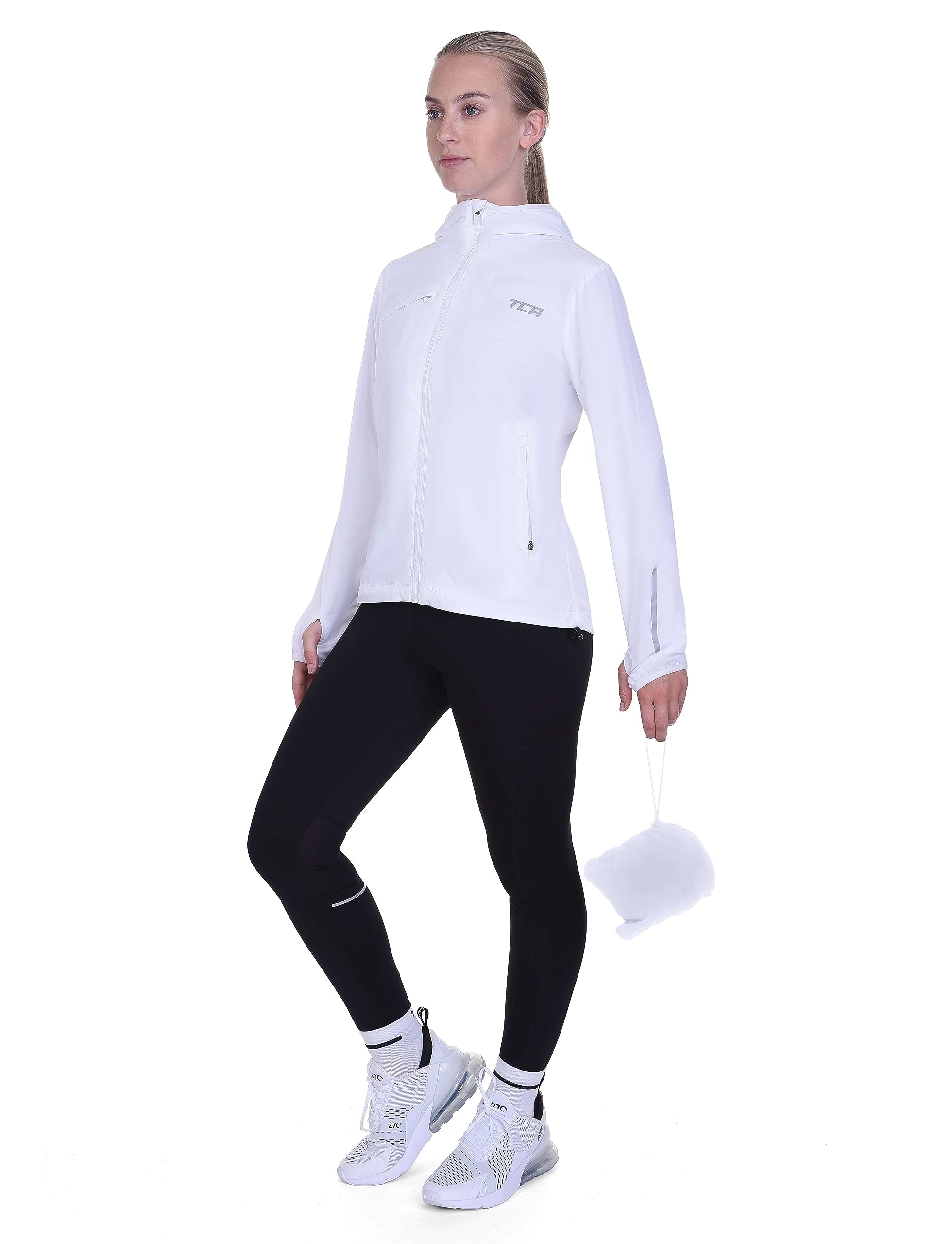 TCA Veste Softshell de Course à Pied pour Femmes. Veste Réfléchissante, Respirante et Compacte avec Poches Zippées