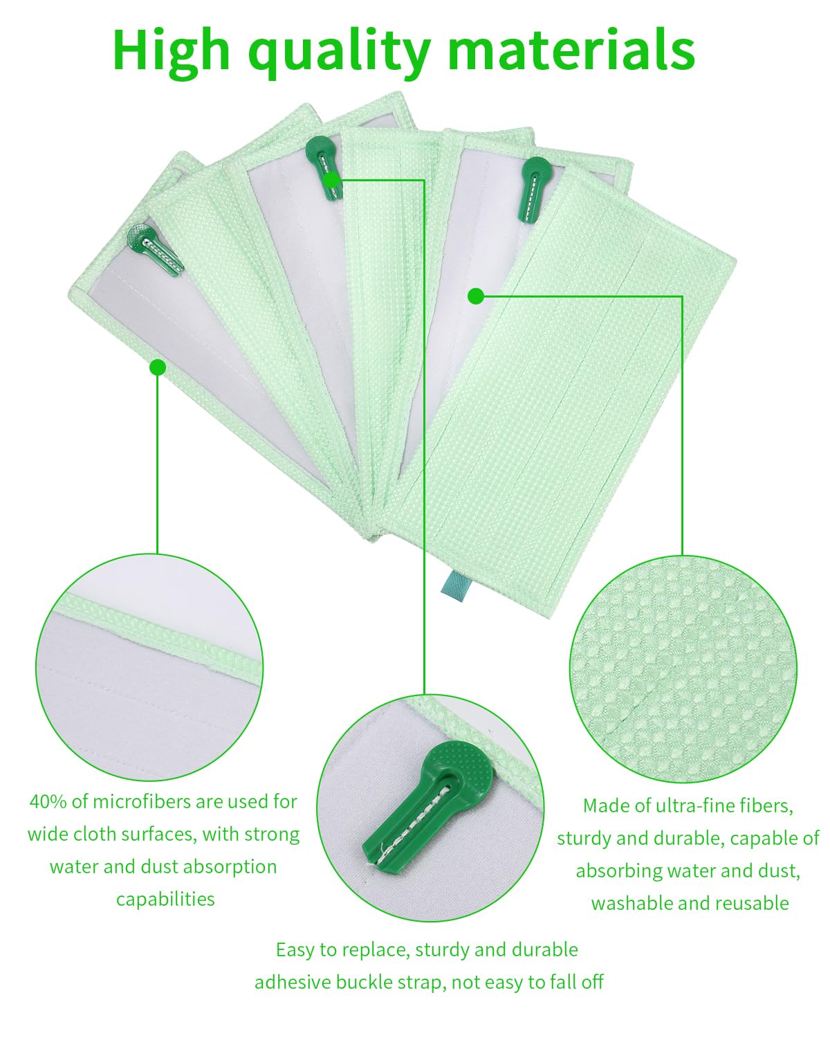 Chiffons De Nettoyage En Microfibre Pour Aspirateurs Vorwerk/Kobold SP7 SP600 SPB100 - Lavables Et Réutilisables - Nettoyage à Sec Et Humide
