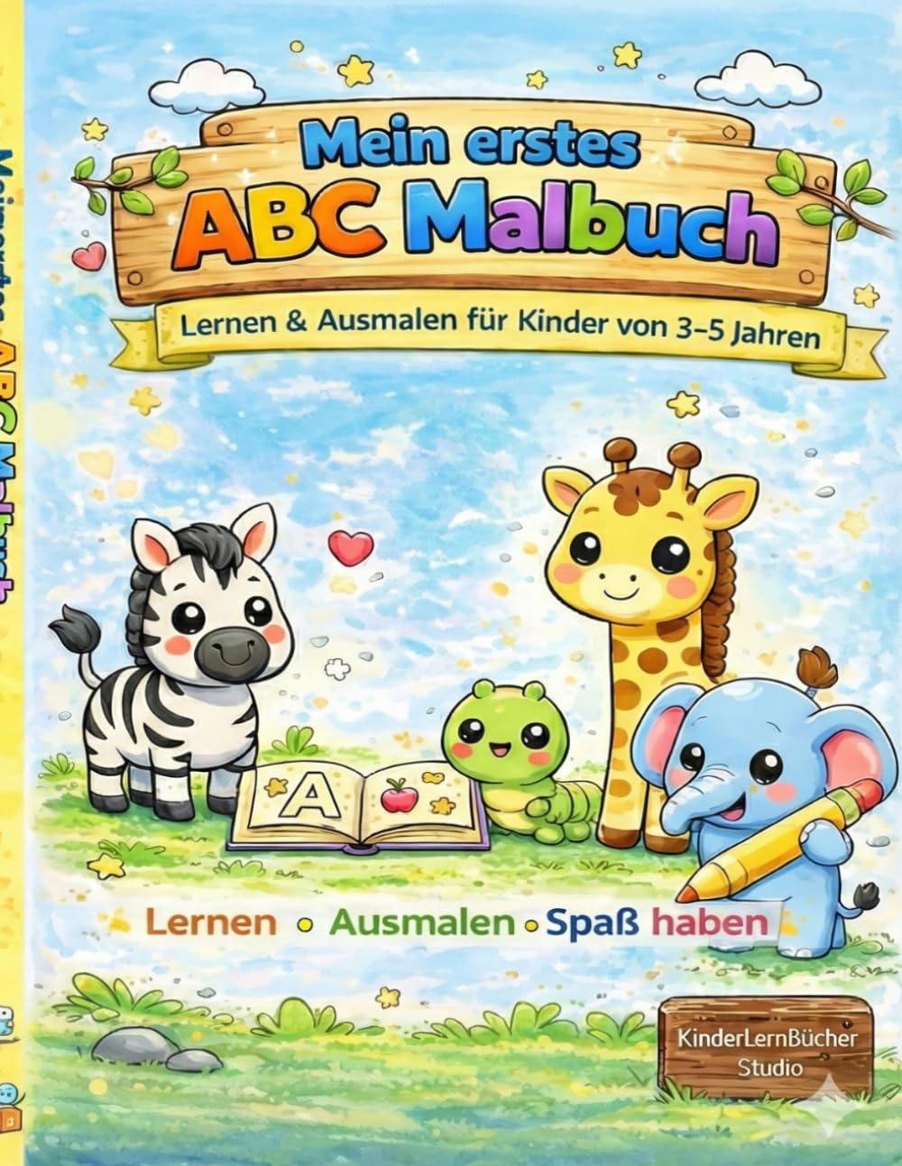 Mein erstes ABC Malbuch: Lernen & Ausmalen für Kinder von 3–5 Jahren – Buchstaben spielerisch entdecken